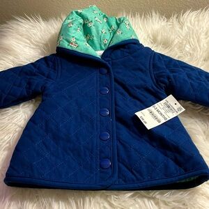 NWT  First Impressions Macys  Reversible Hooded Quilted Jacket